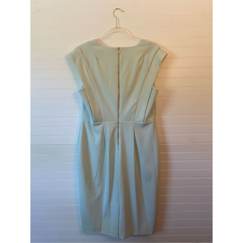 Calvin Klein CELADON Mint Green Sheath Dress NWOT Size 12 - Picture 4 of 7